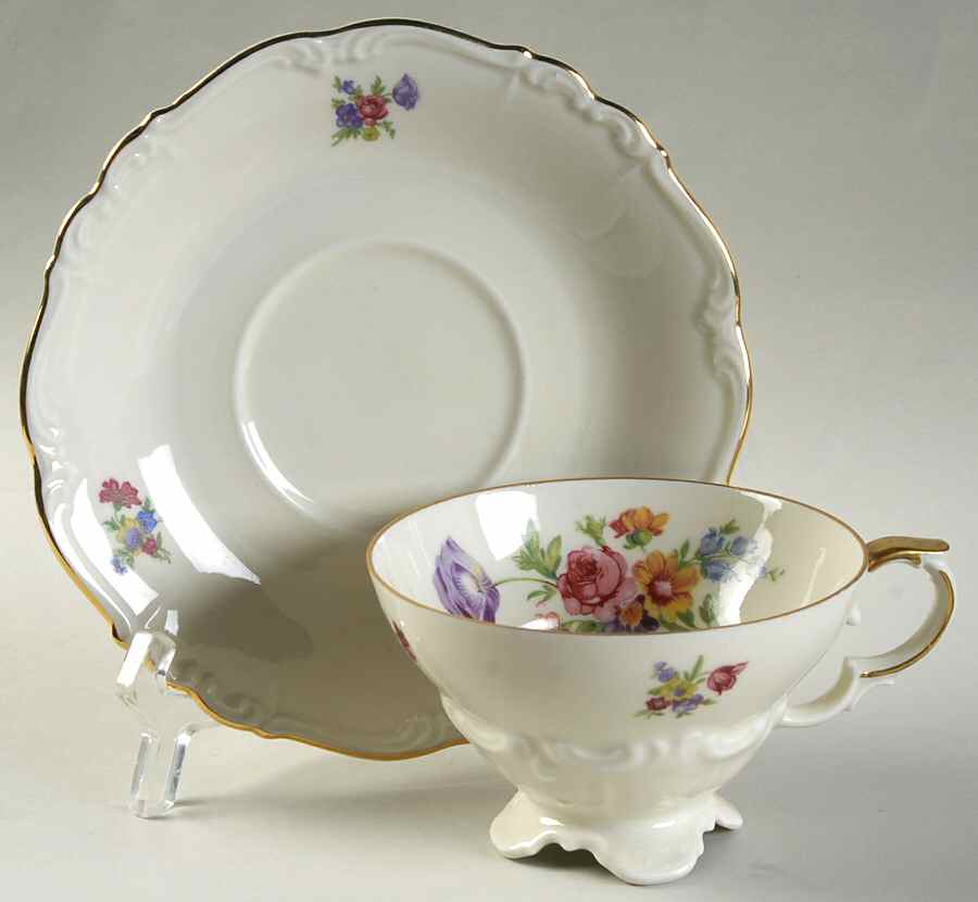 15387 Footed Cup & Saucer Set by Edelstein-1