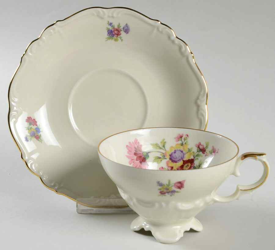 15387 Footed Cup & Saucer Set by Edelstein-1