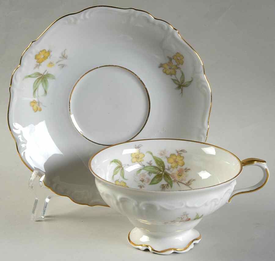 17635 Footed Cup & Saucer Set by Edelstein-1
