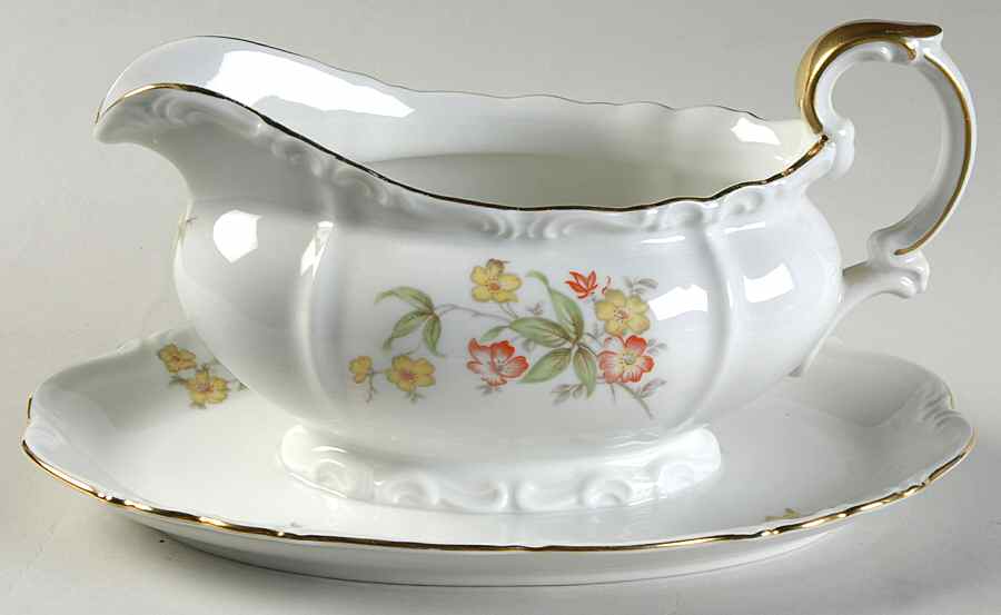 17635 Gravy Boat with Attached Underplate by Edelstein-1