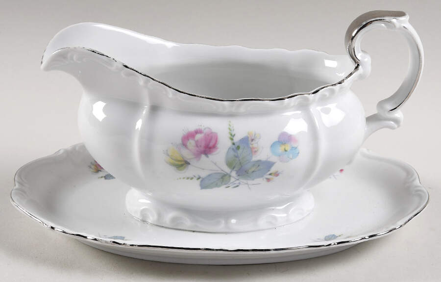 19633 Gravy Boat with Attached Underplate by Edelstein-1