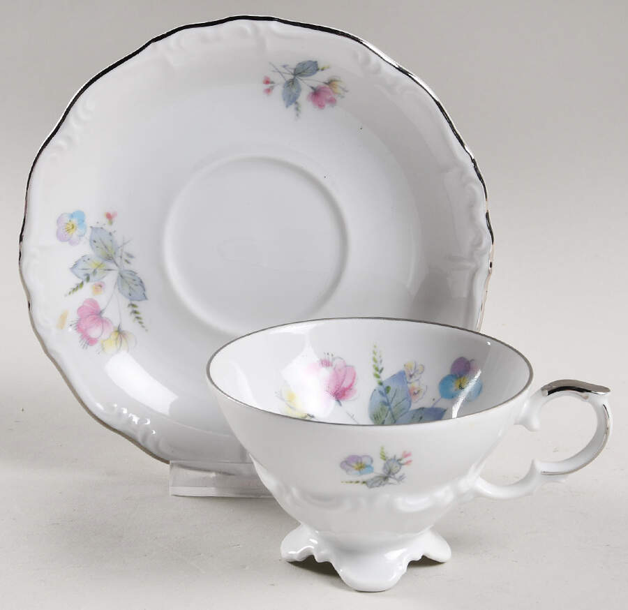 19633 Footed Cup & Saucer Set by Edelstein-1