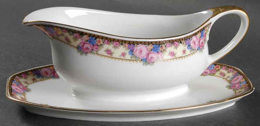 2471 Gravy Boat with Attached Underplate by Edelstein-1