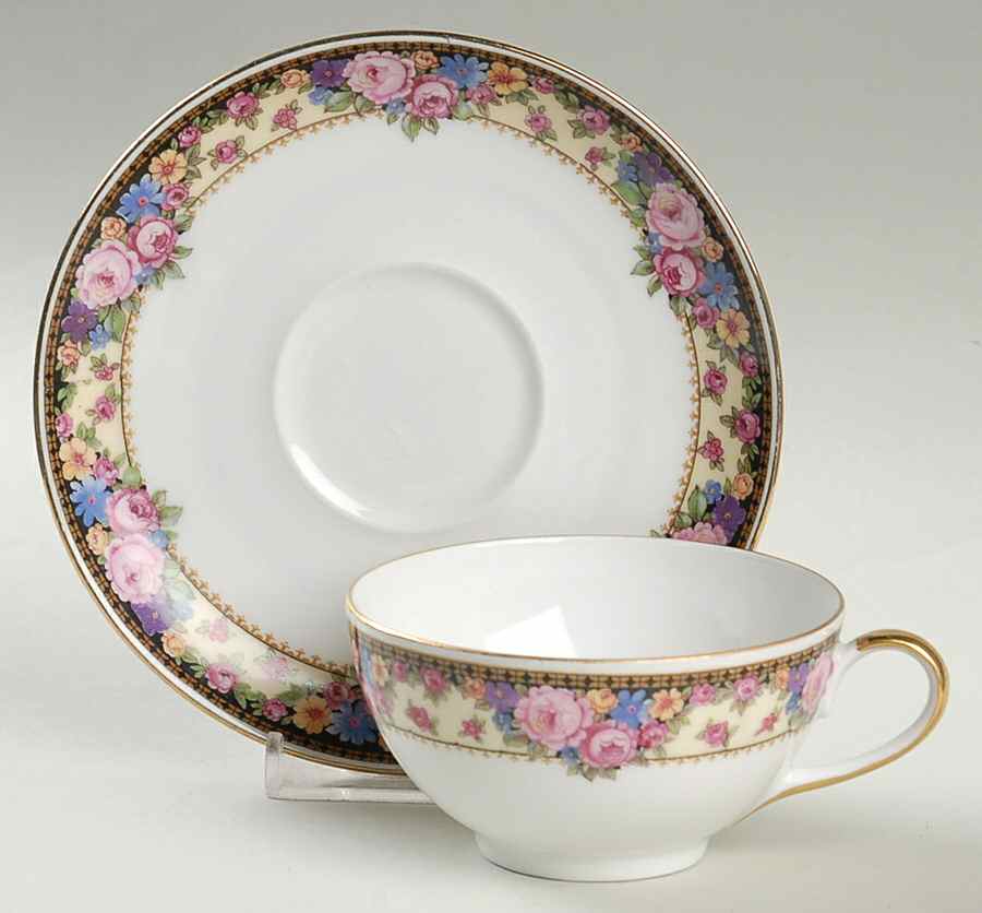 2471 Flat Cup & Saucer Set by Edelstein-1