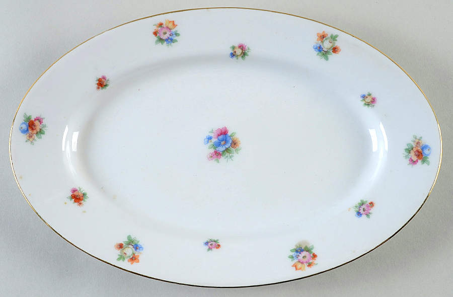 2870 (Smooth) 11" Oval Serving Platter by Edelstein-1