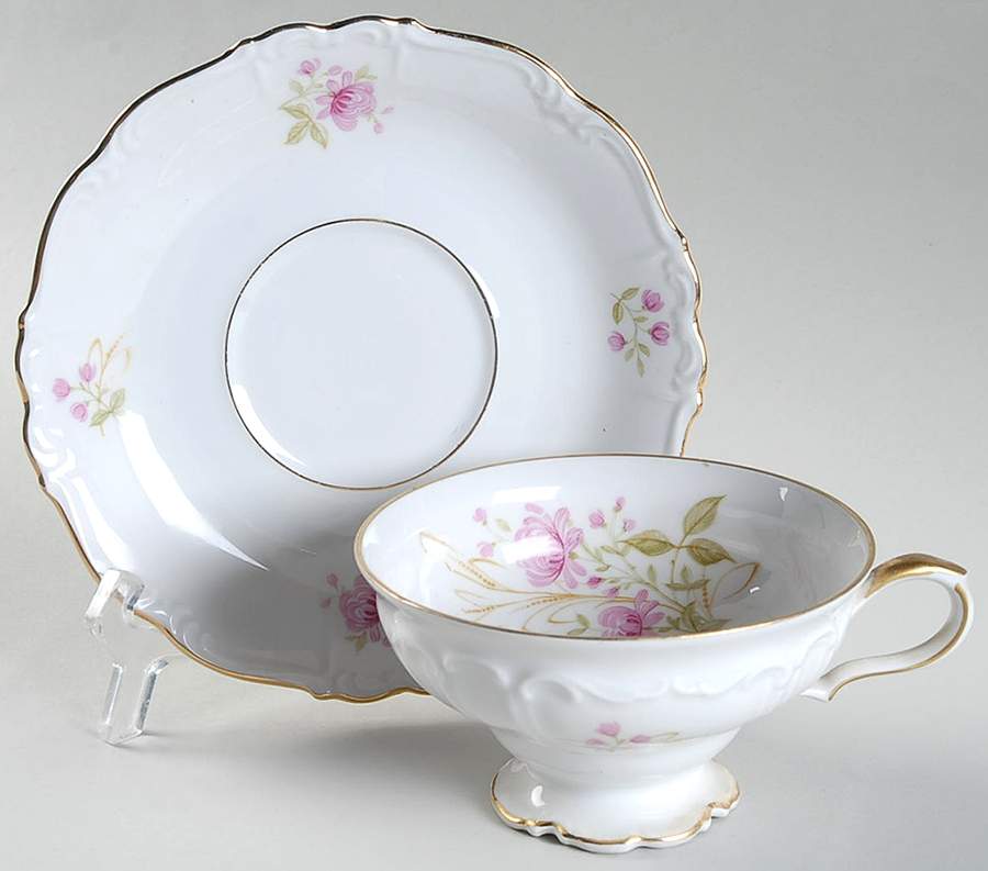 Alhambra Footed Cup & Saucer Set by Edelstein-1