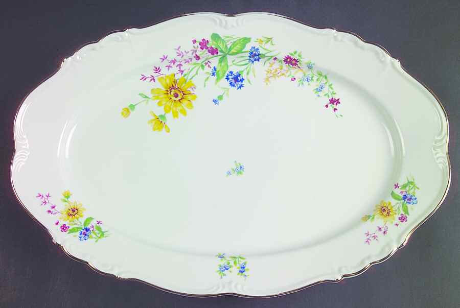 Alice 15" Oval Serving Platter by Edelstein-1