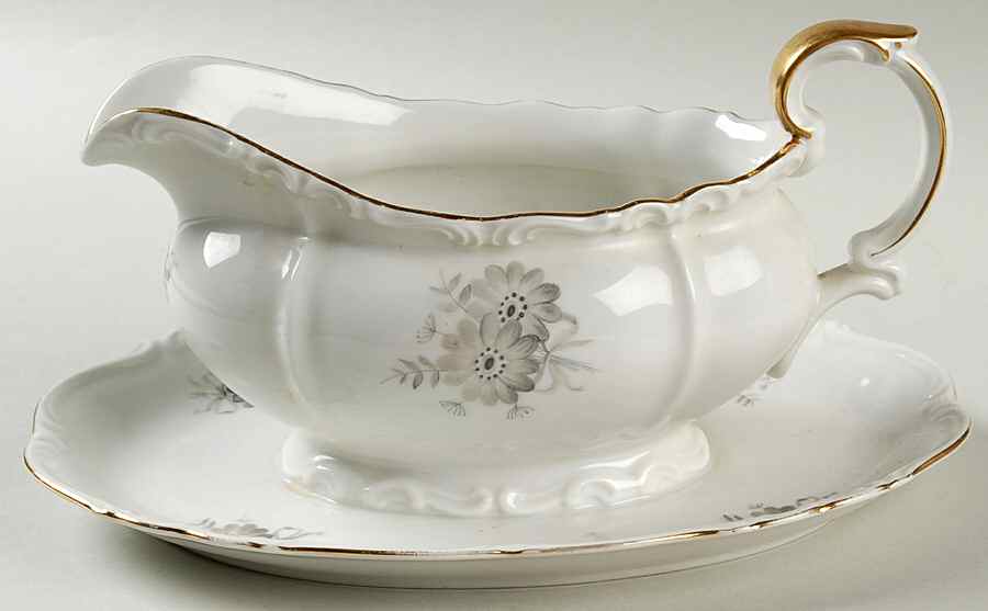 Andouca Gravy Boat with Attached Underplate by Edelstein-1