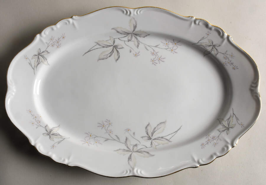 Arabella 15" Oval Serving Platter by Edelstein-1