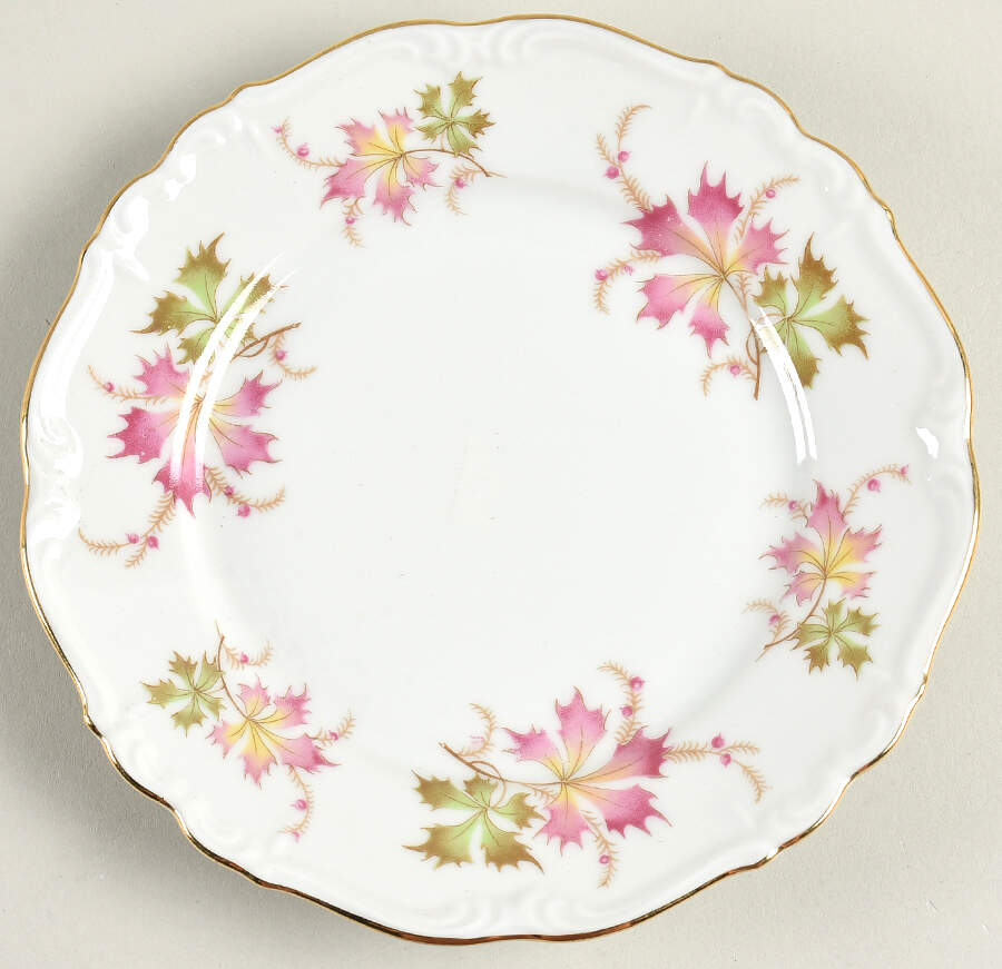 Autumn Leaves Bread & Butter Plate by Edelstein-1