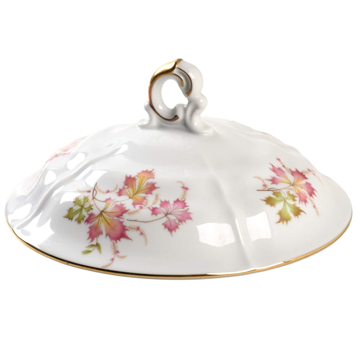 Autumn Leaves Lid for Round Vegetable by Edelstein-1
