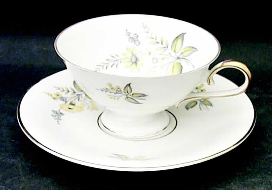 Beatrice Footed Cup & Saucer Set by Edelstein-1