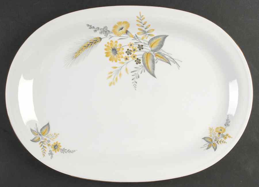 Beatrice 15" Oval Serving Platter by Edelstein-1