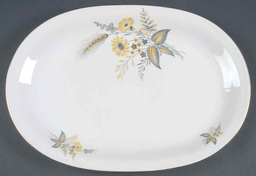 Beatrice 13" Oval Serving Platter by Edelstein-1
