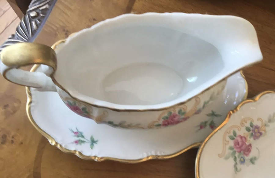 Belmont Gravy Boat with Attached Underplate by Edelstein-1