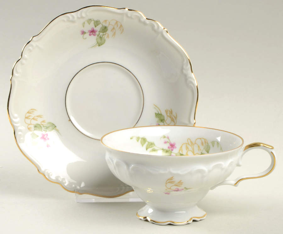 Bianca Footed Cup & Saucer Set by Edelstein-1