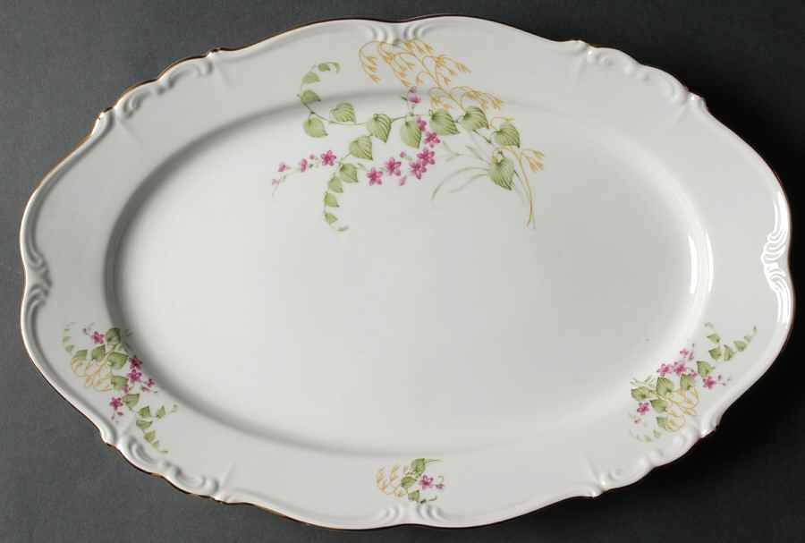 Bianca 15" Oval Serving Platter by Edelstein-1