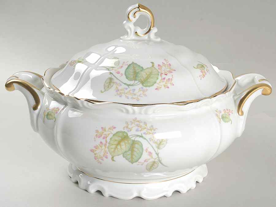 Blue Poplar Round Covered Vegetable by Edelstein-1