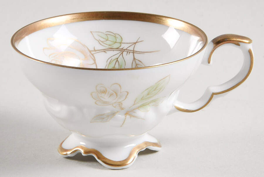 Bridal Rose Footed Demitasse Cup by Edelstein-1