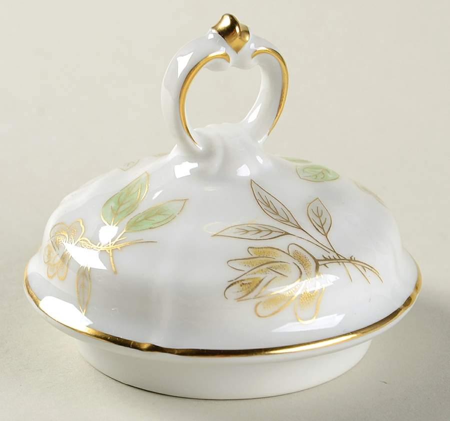 Bridal Rose Lid for Sugar Bowl by Edelstein-1