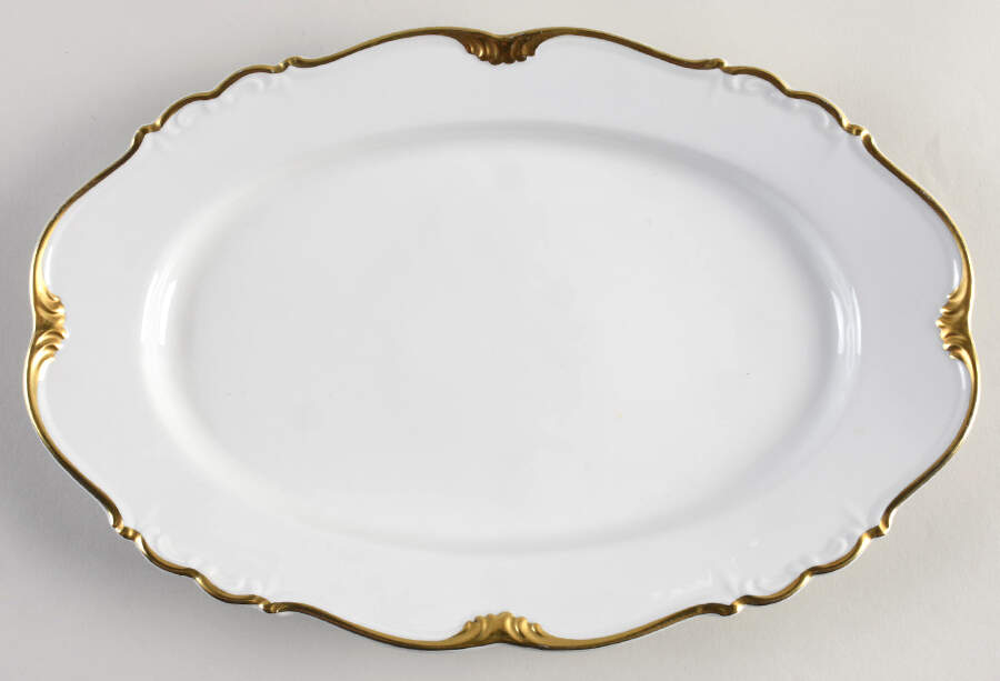 Canterbury 13" Oval Serving Platter by Edelstein-1