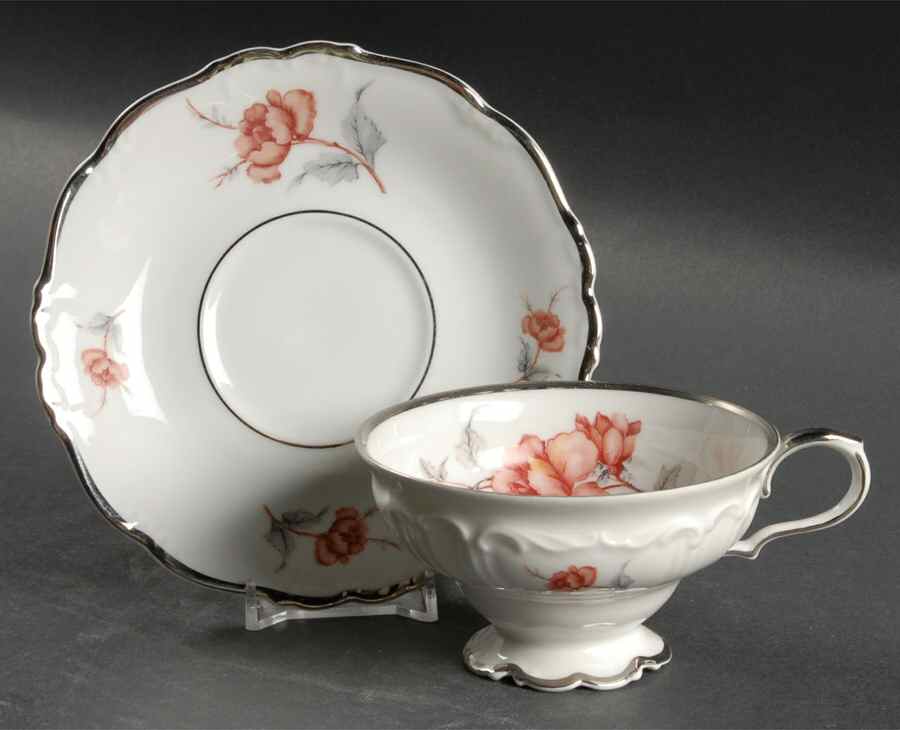 Carmen Footed Cup & Saucer Set by Edelstein-1