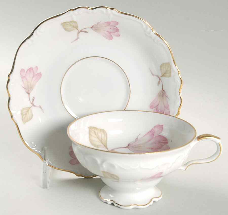 Carolina Footed Cup & Saucer Set by Edelstein-1