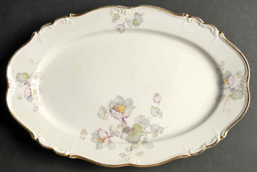 Charlotte 15" Oval Serving Platter by Edelstein-1