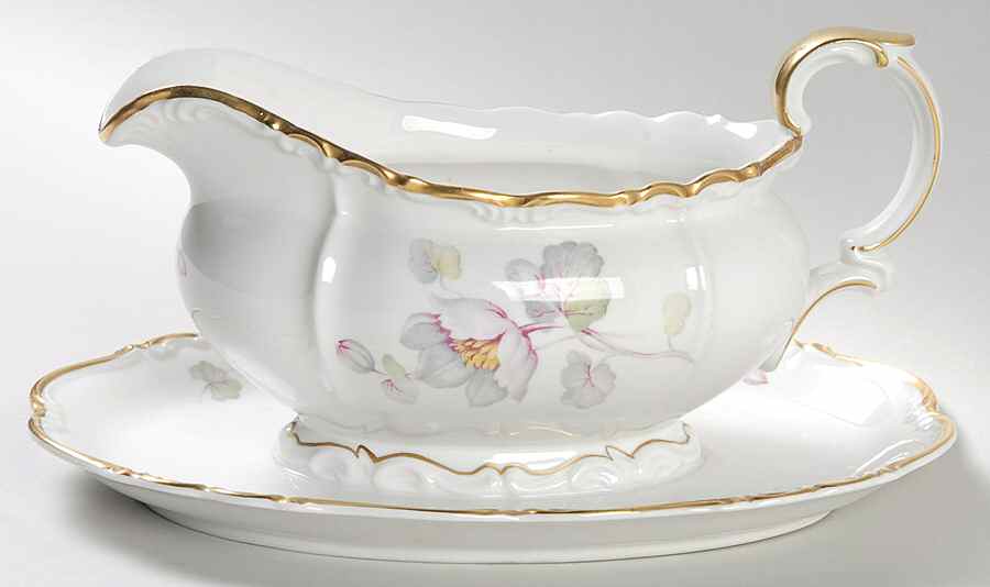 Charlotte Gravy Boat with Attached Underplate by Edelstein-1