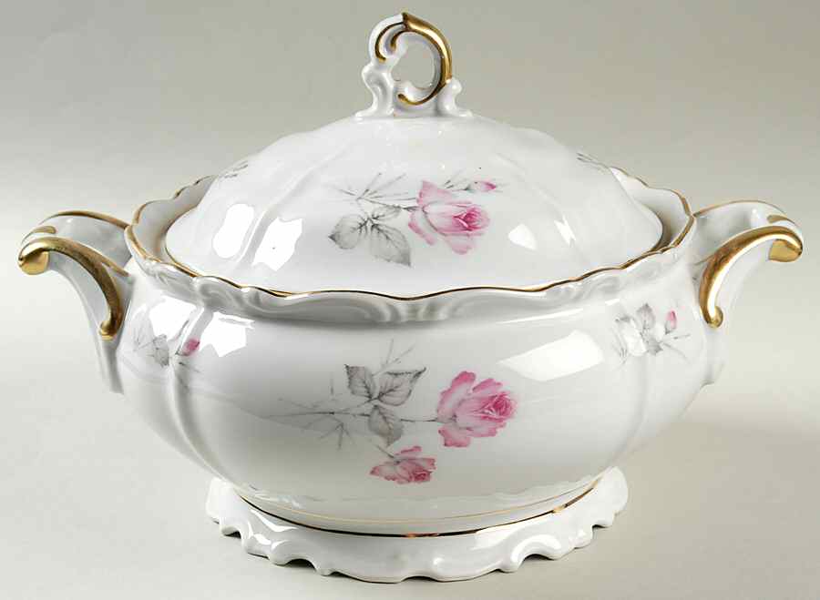 Chateau Rose Round Covered Vegetable by Edelstein-1