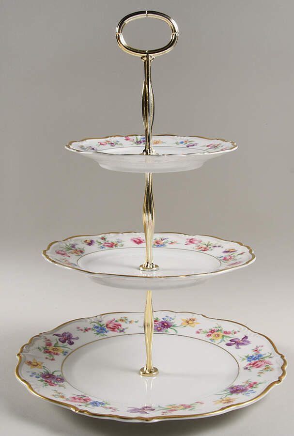 Claridge 13 7/8"-14 1/4" 3-Tiered Serving Tray(DP,SP,BB) HC by Edelstein-1