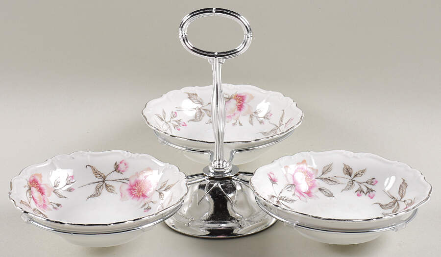 Clairmont 7" x 12" 3-Part Relish & Metal Stand (FR) HC by Edelstein-1