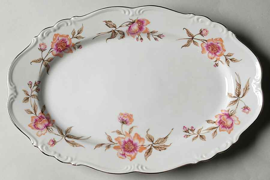 Clairmont 13" Oval Serving Platter by Edelstein-1