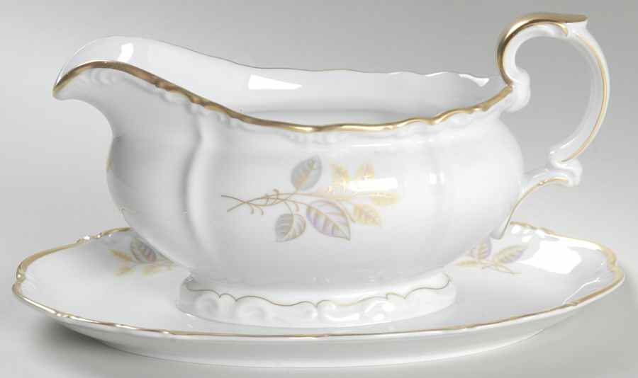 Darwin Gravy Boat with Attached Underplate by Edelstein-1