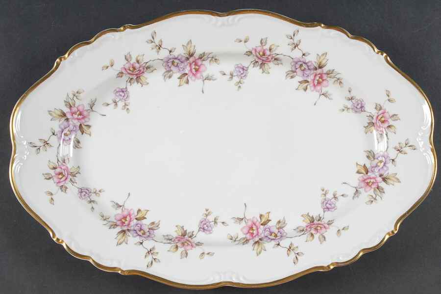 Delphine 13" Oval Serving Platter by Edelstein-1