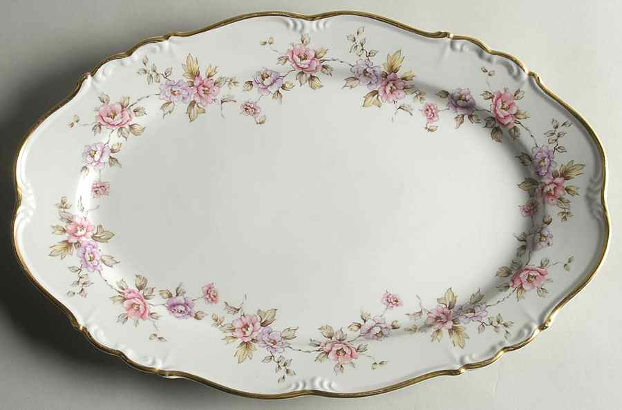 Delphine 15" Oval Serving Platter by Edelstein-1