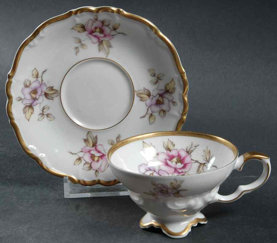 Delphine Footed Demitasse Cup & Saucer Set by Edelstein-1