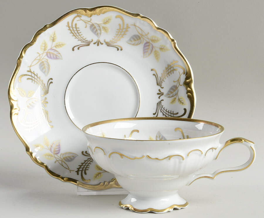 Del Rio Footed Cup & Saucer Set by Edelstein-1