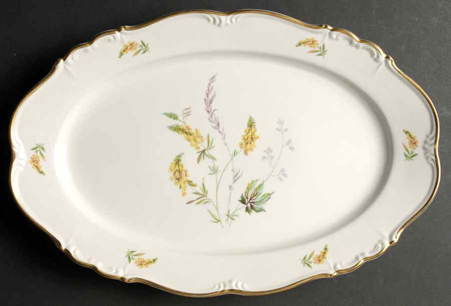 Dorchester 15" Oval Serving Platter by Edelstein-1
