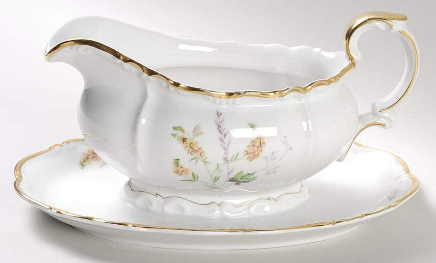 Dorchester Gravy Boat with Attached Underplate by Edelstein-1