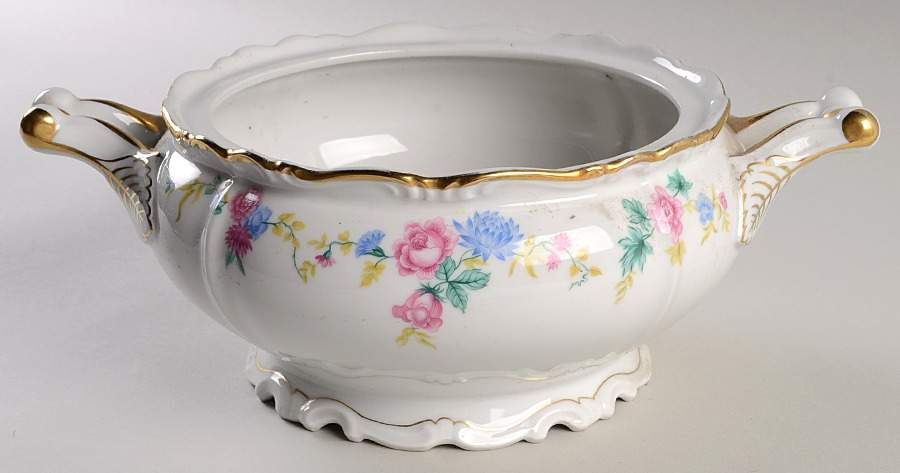 Dresden Garland Round Vegetable No Lid by Edelstein-1