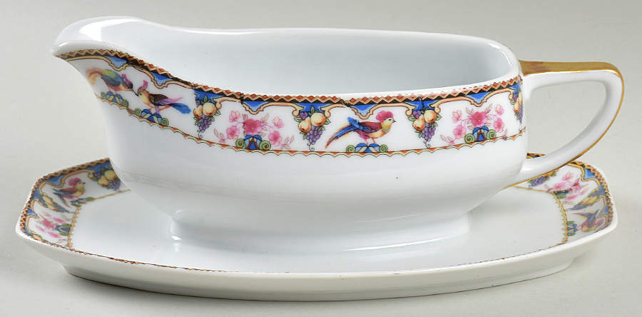 EDE6 Gravy Boat with Attached Underplate by Edelstein-1