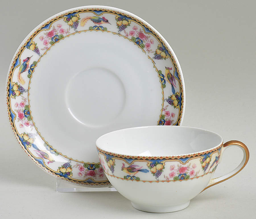 EDE6 Footed Cup & Saucer Set by Edelstein-1