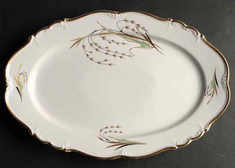 Eldorado White 15" Oval Serving Platter by Edelstein-1