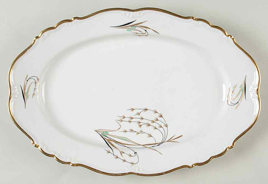 Eldorado White 13" Oval Serving Platter by Edelstein-1