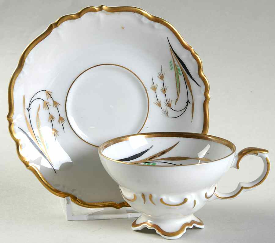 Eldorado White Footed Demitasse Cup & Saucer Set by Edelstein-1