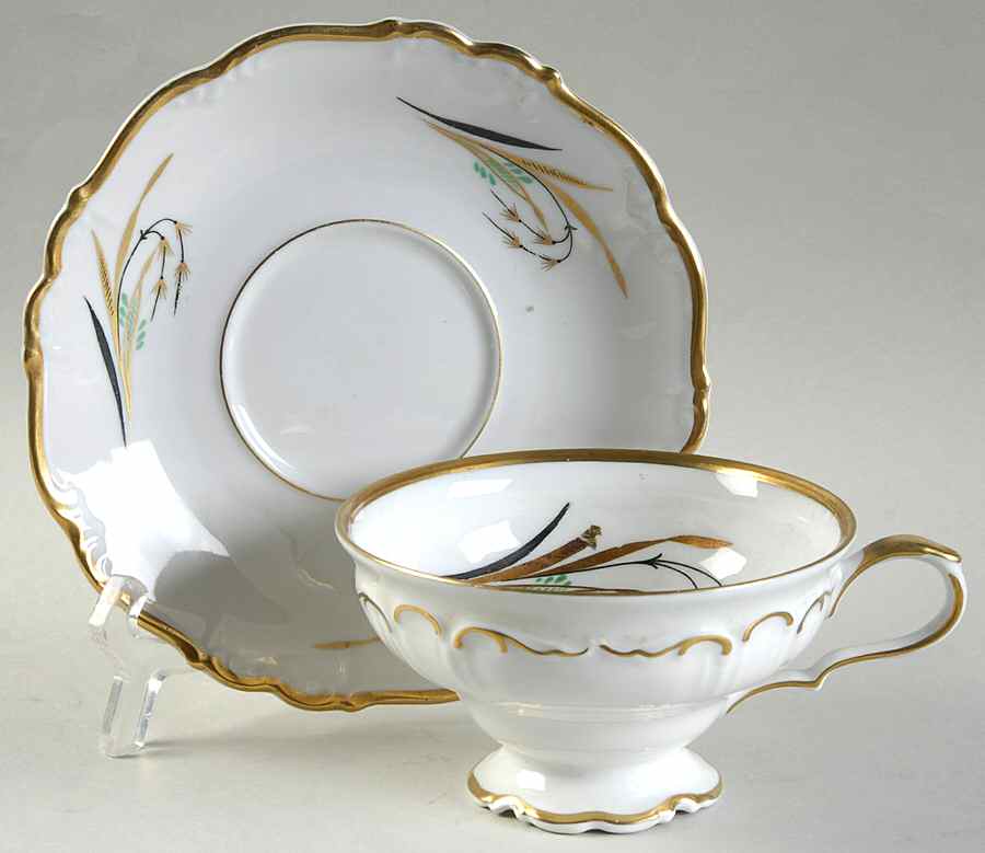 Eldorado White Footed Cup & Saucer Set by Edelstein-1