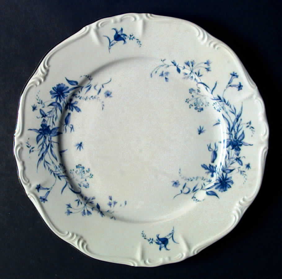 Empire Blue Dinner Plate by Edelstein-1