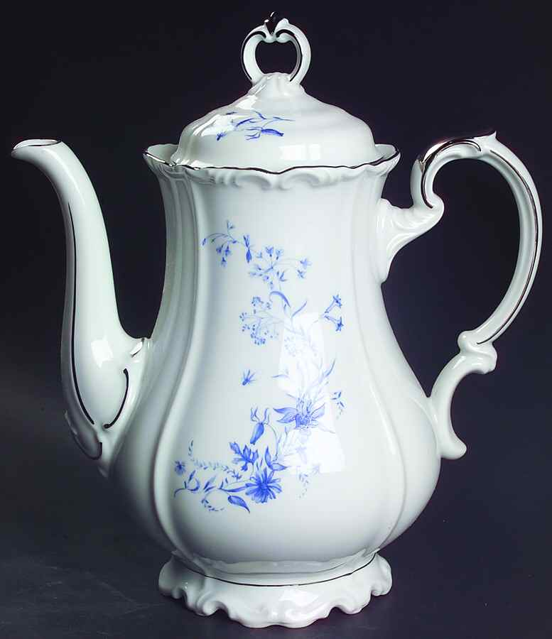Empire Blue Coffee Pot & Lid by Edelstein-1