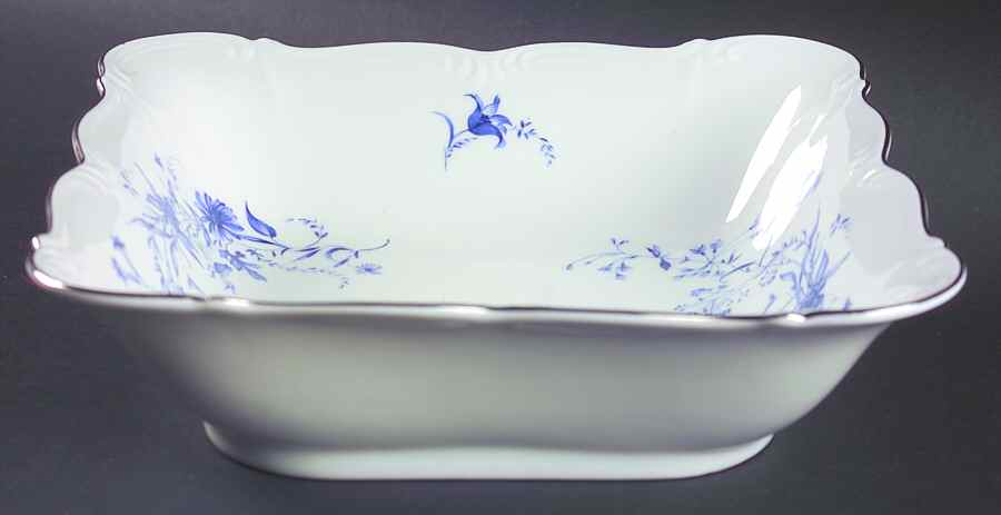 Empire Blue 8" Square Vegetable Bowl by Edelstein-1